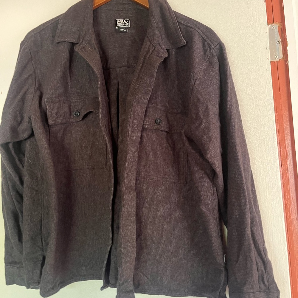 Eddie Bauer Men's purple Button-Up Shacket